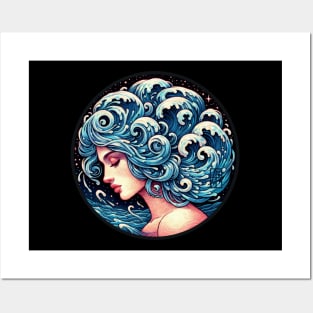 ZODIAC Aquarius - Astrological AQUARIUS - AQUARIUS - ZODIAC sign - Van Gogh style - 14 Posters and Art